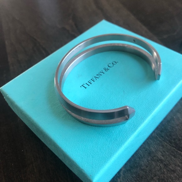 Tiffany & Co. Men’s Stainless Steel Cuff - Picture 2 of 3